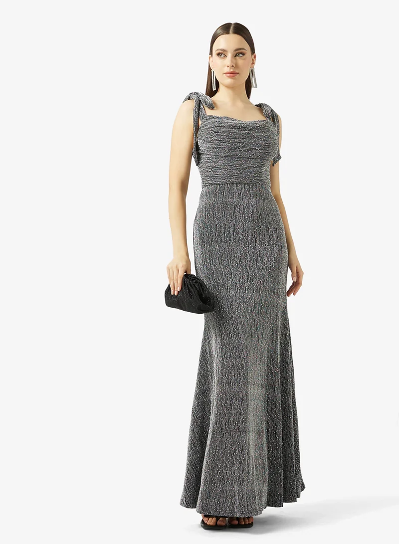 Ella Limited Edition  Off Shoulder Shimmer Dress for Women | Best Price UAE